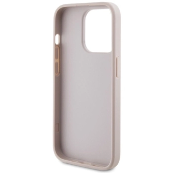 Etui Guess 4G Metal Gold Logo na iPhone 15 Pro - różowe
