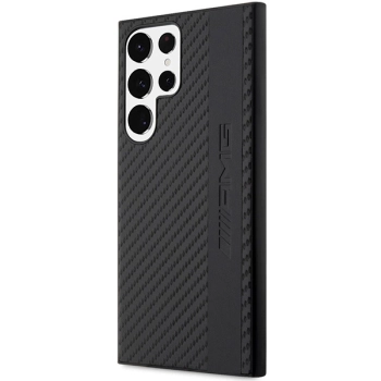 Etui AMG Carbon Stripe&Embossed na Samsung Galaxy S23 Ultra - czarne