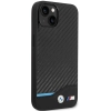 Etui BMW Leather Carbon na iPhone 13 - czarne
