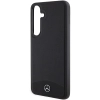 Etui Mercedes Leather Textured & Plain MagSafe na Samsung Galaxy S24+ - czarne
