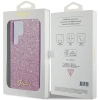 Etui Guess Glitter Script na Samsung Galaxy S24 Ultra - fioletowe