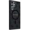 Etui Guess 4G Collection Leather Metal Logo MagSafe na Samsung Galaxy S24 Ultra - czarne