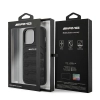 Etui AMG Leather Debossed Lines na iPhone 13 Pro Max - czarne