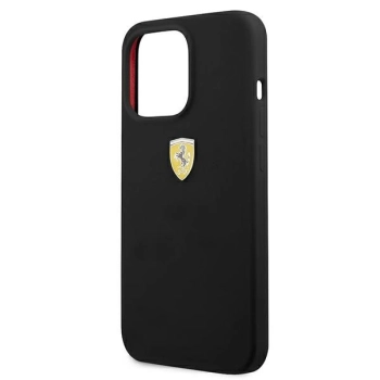 Etui Ferrari Silicone na iPhone 13 Pro Max - czarne