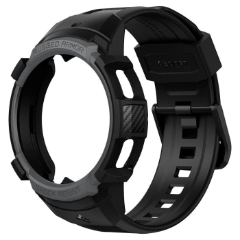 Etui z paskiem Spigen Rugged Armor Pro na Samsung Galaxy Watch 4 Classic 42 mm - szare