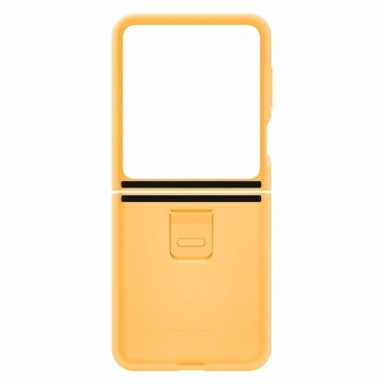 Etui silikonowe z uchwytem do Samsung Galaxy Z Flip 5 - żółte