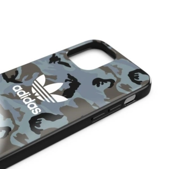Etui Adidas OR SnapCase Camo na iPhone 12 / iPhone 12 Pro - niebiesko-czarne