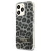 Etui Guess Leopard na iPhone 13 Pro / iPhone 13 - szare