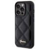 Etui Guess Quilted Metal Logo na iPhone 15 Pro Max - czarne
