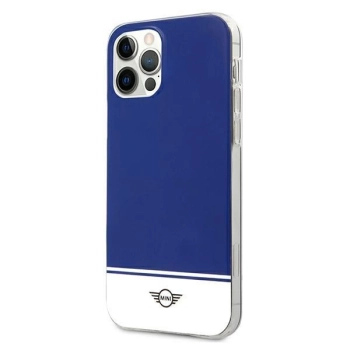 Etui Mini Morris Stripe Collection iPhone 12 Pro Max - granatowe