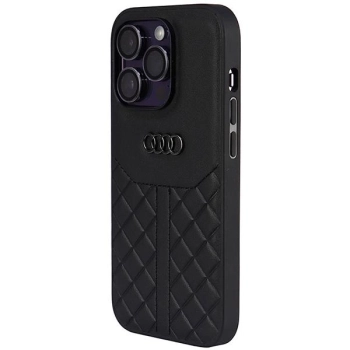 Etui Audi Genuine Leather na iPhone 14 Pro - czarne