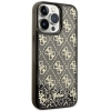 Etui Guess Liquid Glitter 4G Transculent na iPhone 14 Pro Max - czarne
