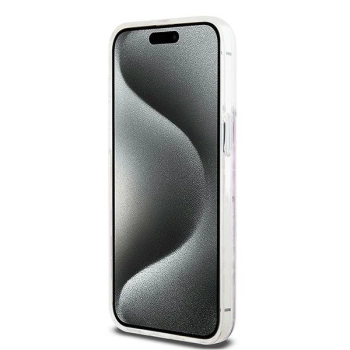 Etui DKNY Liquid Glitter Multilogo na iPhone 15 Pro Max - różowe