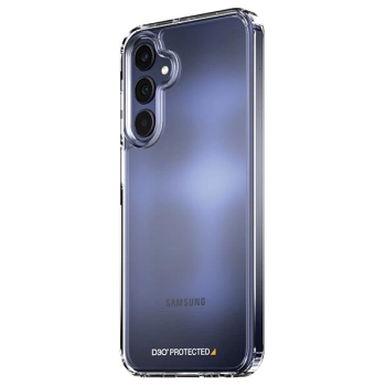 Etui PanzerGlass HardCase z D3O® Bio i certyfikatem Military Grade na Samsung Galaxy A25 5G - przezroczyste