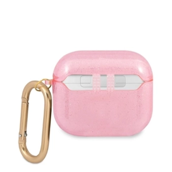 Etui Guess Glitter Collection na AirPods 3 - różowe