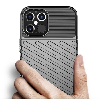 Thunder Case elastyczne pancerne etui pokrowiec iPhone 12 Pro Max niebieski