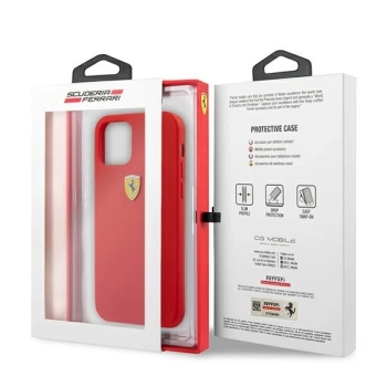 Etui Ferrari Silicone na iPhone 13 mini - czerwone