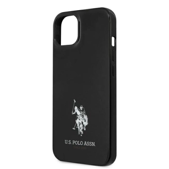 Etui U.S. Polo Assn. Horses Logo na iPhone 13 mini - czarne