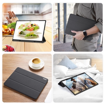 DUX DUCIS Domo składany pokrowiec etui na tablet z funkcją Smart Sleep podstawka Samsung Galaxy Tab S8/S9 Ultra czarny