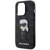 Etui Karl Lagerfeld Saffiano Monogram Ikonik na iPhone 14 Pro - czarne