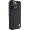 Etui BMW Leather Quilted na iPhone 15 Pro Max - czarne
