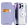 Etui iPhone 15 Pro Max magnetyczny pokrowiec MagSafe z klapką Dux Ducis Skin X Pro - fioletowe