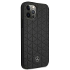 Etui Mercedes Leather Quilted Embossed na iPhone 12 Pro Max - czarne