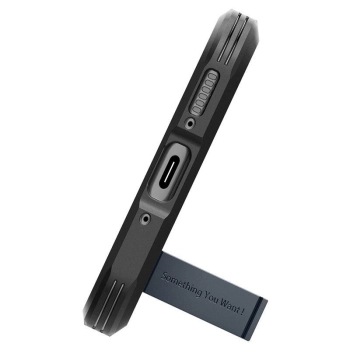 Etui Spigen Tough Armor na Samsung Galaxy A54 5G - czarny metal