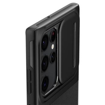 Etui Spigen Optik Armor na Samsung Galaxy S22 Ultra - czarne