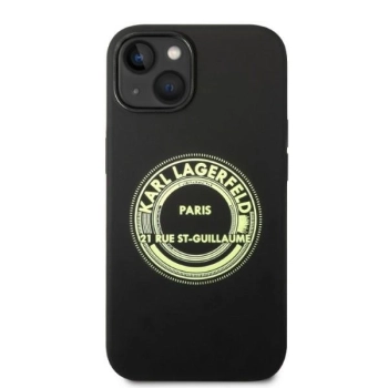 Etui Karl Lagerfeld Silicone RSG na iPhone 14 Plus - czarne