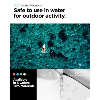 Torba Spigen Aqua Shield A630 wodoodporna 20 l + torba 2 l - biała