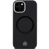 Etui Mercedes Silicone Bicolor MagSafe na iPhone 15 - czarne