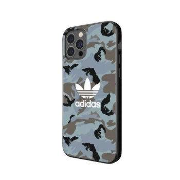 Etui Adidas OR SnapCase Camo na iPhone 12 / iPhone 12 Pro - niebiesko-czarne