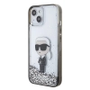 Etui Karl Lagerfeld Liquid Glitter Ikonik do iPhone 15 - przezroczyste