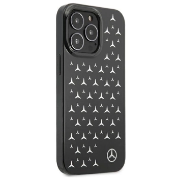 Etui Mercedes Silver Stars Pattern na iPhone 13 Pro Max - czarne