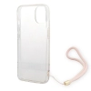 Etui Guess 4G Print Strap na iPhone 14 Plus - różowe