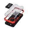 Crystal Ring Case pancerne hybrydowe etui pokrowiec + magnetyczny uchwyt iPhone 12 czerwony