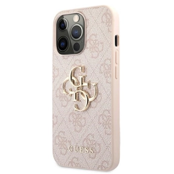 Etui Guess 4G Big Metal Logo na iPhone 13 Pro Max - różowe