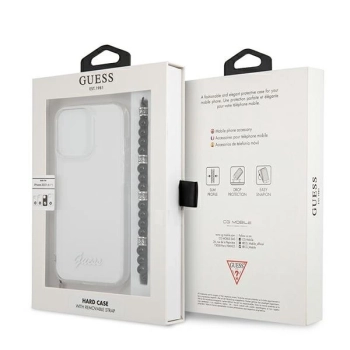 Etui Guess Black Pearl na iPhone 13 Pro Max - przezroczyste