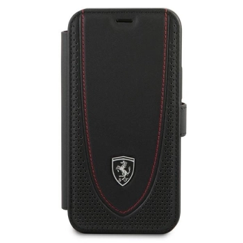 Etui Ferrari Off Track Perforated na iPhone 12 mini - czarne