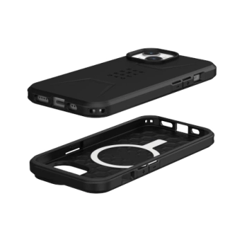 Etui UAG Civilian MagSafe do iPhone 15 - czarne