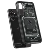 Etui Spigen Ultra Hybrid na Samsung Galaxy S23 FE - ciemnoszare (wzór Zero One)