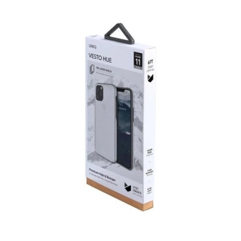 Etui UNIQ Vesto Hue na iPhone 11 Pro - przezroczysto-srebrne