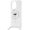 Etui Karl Lagerfeld IML Choupette Head & Cord MagSafe na iPhone 15 Pro - przezroczyste