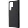 Etui AMG Carbon Stripe&Embossed na Samsung Galaxy S23 Ultra - czarne