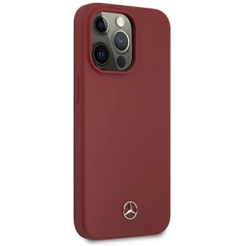 Etui Mercedes Silicone Line na iPhone 13 Pro Max - czerwone