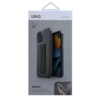 Etui Uniq Heldro na iPhone 13 - szare