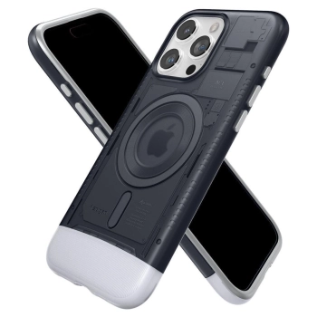 Etui Spigen Classic C1 Mag z MagSafe na iPhone 15 Pro - grafitowe