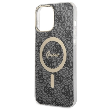 Etui Guess 4G MagSafe na iPhone 13 Pro Max - czarne