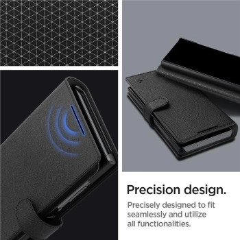Etui Spigen Wallet S Plus na Samsung Galaxy S24 Ultra - czarne